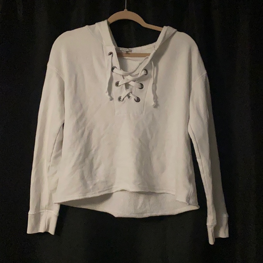 Cropped light hoodie